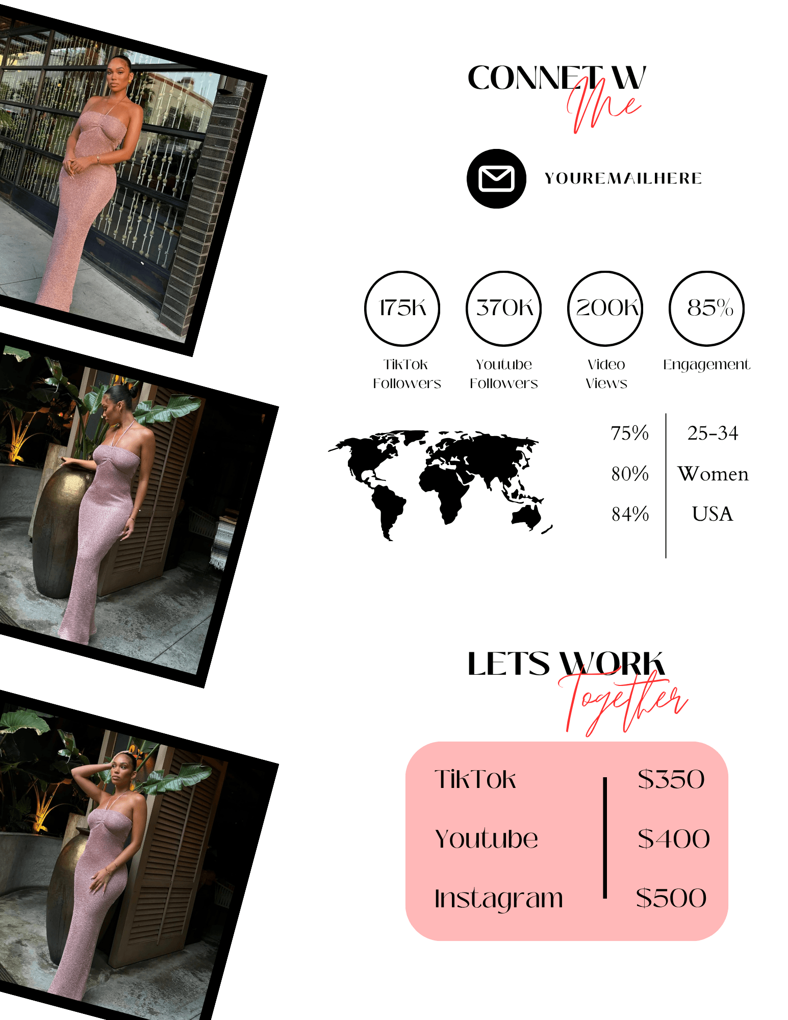 Influencer Media Kit Canva Template | Beauty & Lifestyle - Image 2