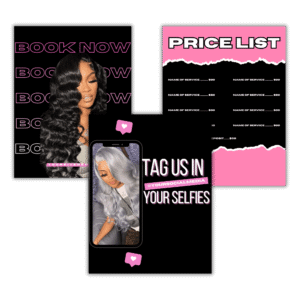 Beauty Price List & Booking Flyer Bundle