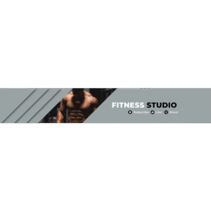 Fitness YouTube Banner Template