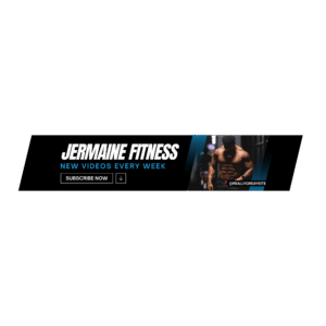 Dark Fitness YouTube Banner Template