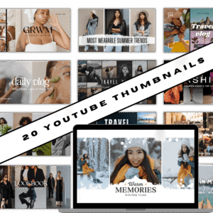 YouTube Thumbnail Template 20 Pack