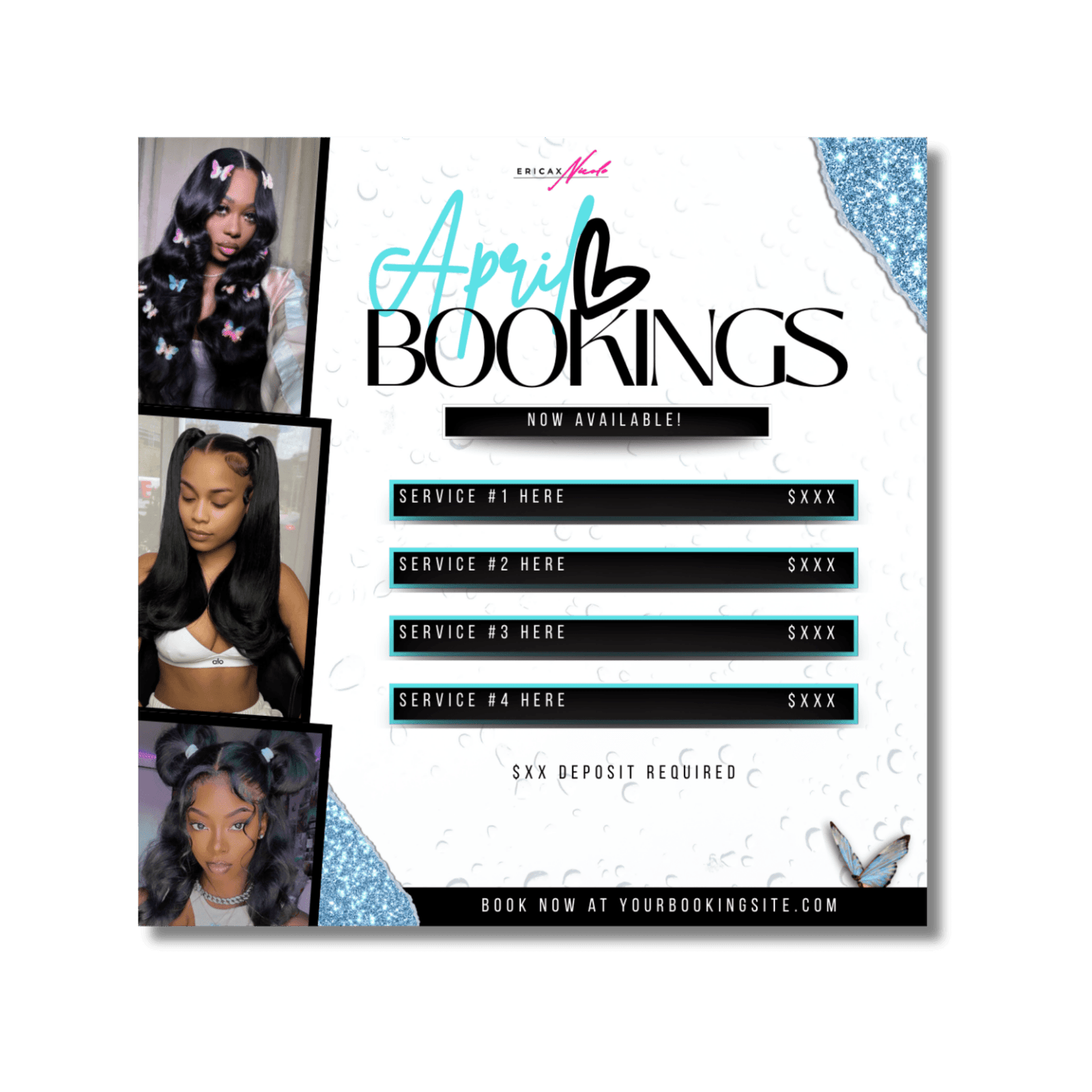 April Bookings 4-Page Flyer Bundle Template - Image 3