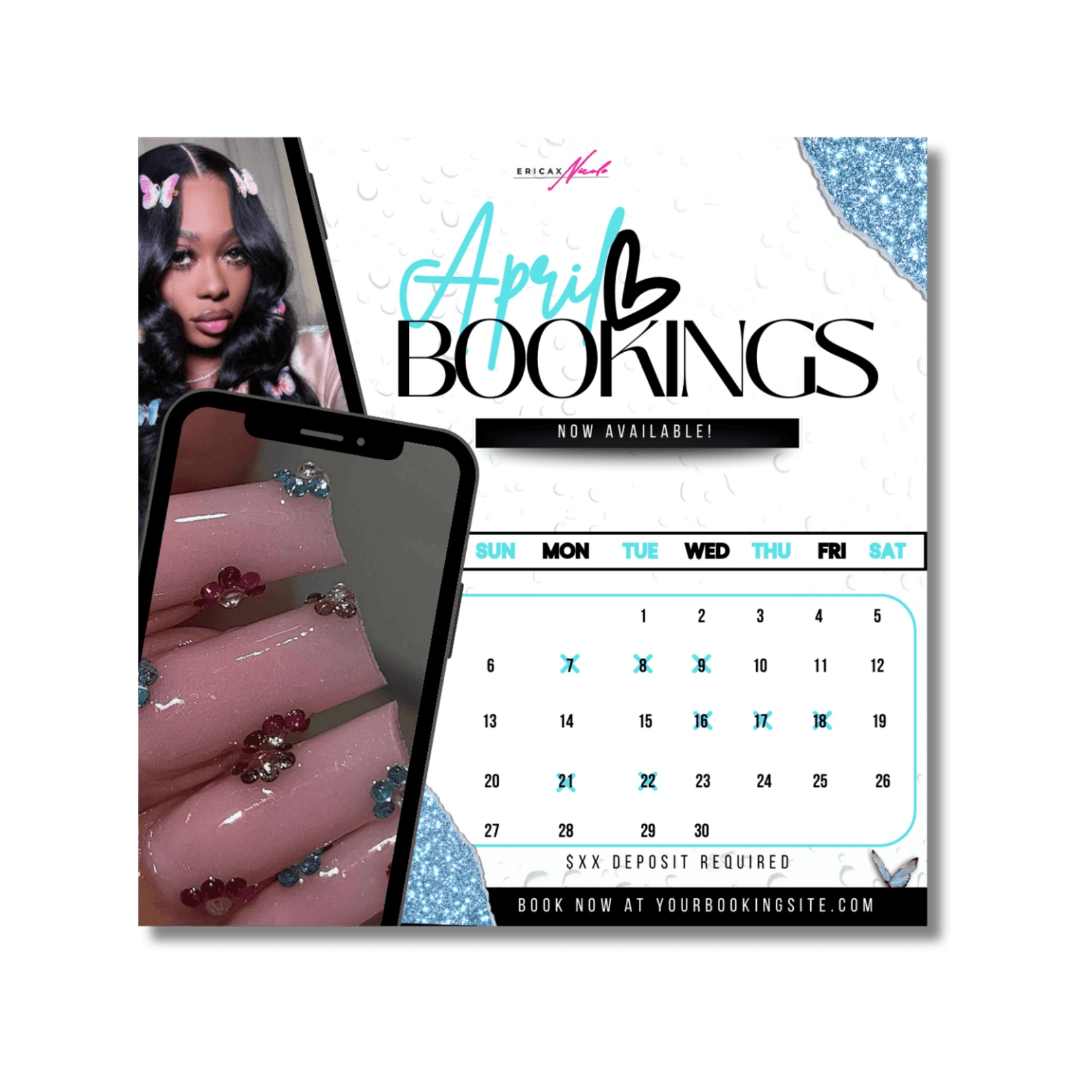 April Bookings 4-Page Flyer Bundle Template - Image 4