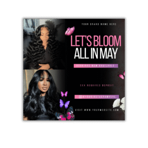 Bloom In May Booking Flyer Template