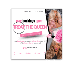 “Treat the Queen” Booking Promo Flyer Template