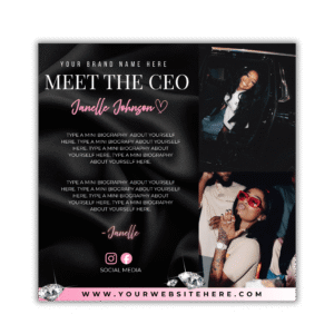 Luxe Meet The CEO Instagram Flyer Template