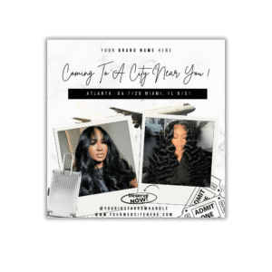 “Coming to a City Near You” Traveling Stylist Flyer Template