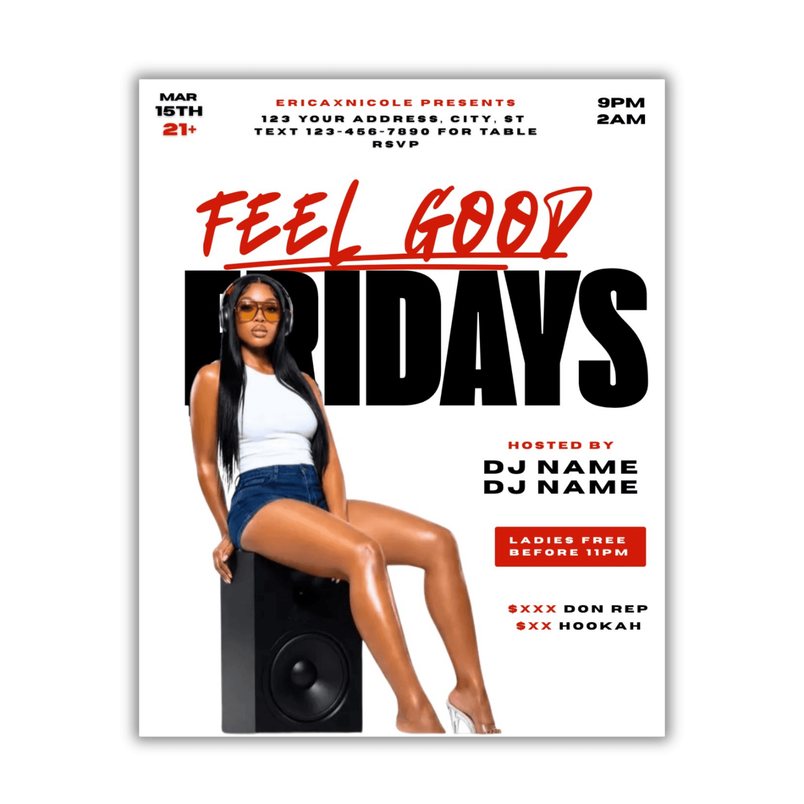 Feel Good Fridays Party Flyer