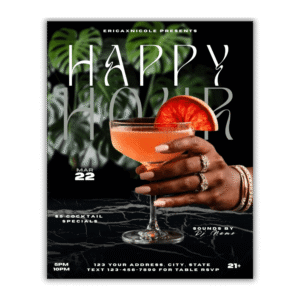 Happy Hour Party Flyer