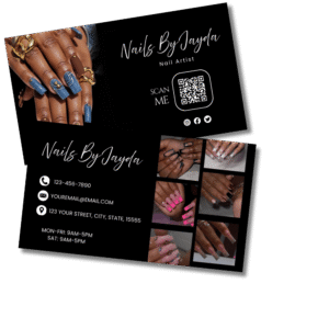 Nail Tech Business Card Template