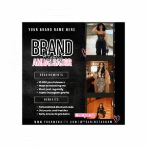 Brand Ambassador Recruitment Flyer Template